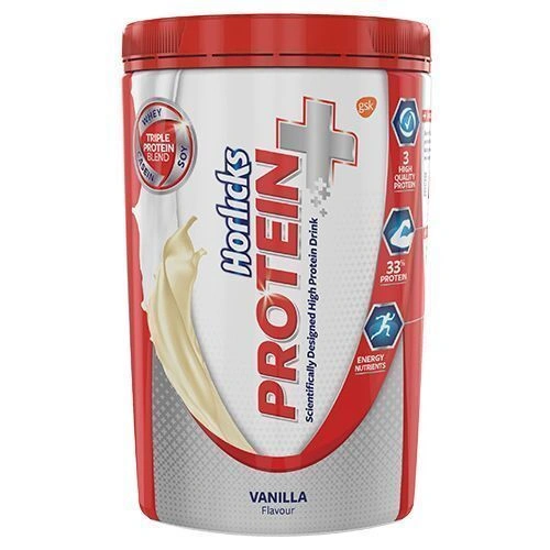 Horlicks High Protein Drink - Vanilla, Protein+-