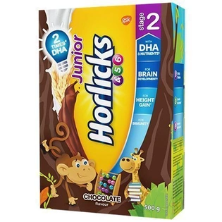 Horlicks Junior Health & Nutrition Drink - Chocolate Flavour, Stage 2, 4-6 years