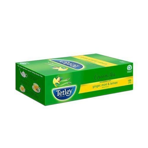 Tetley Green Tea - Ginger, Mint &amp; Lemon 295 gm (100 Bags x 2.9 gm each)-