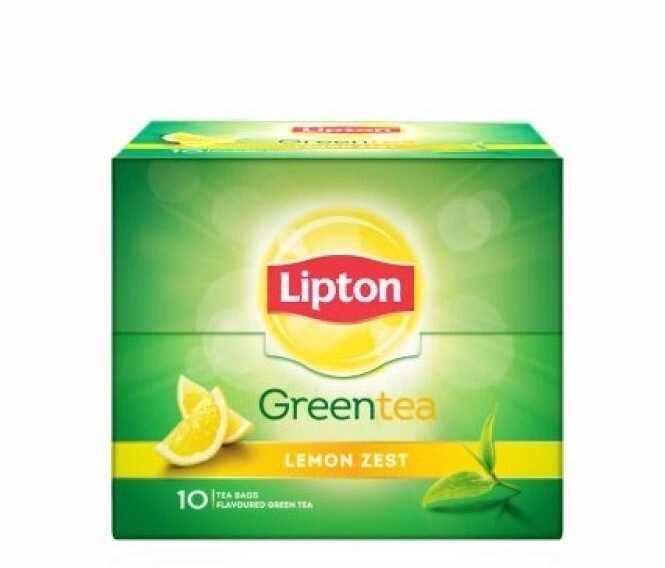 Lipton Green Tea - Lemon Zest 13 gm (10 Bags x 1.3 gm each)-