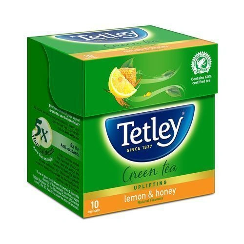 Tetley Green Tea - Lemon &amp; Honey 10 Teabags-
