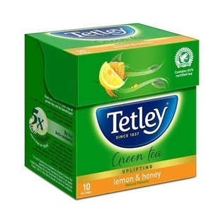 Tetley Green Tea - Lemon & Honey 10 Teabags