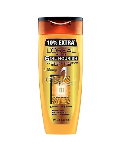 Loreal Paris 6 Oil Nourish Shampoo Free Conditioner-SKU-SHAPO-154