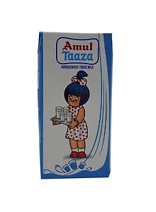 Amul Taaza Homogenised Toned Milk