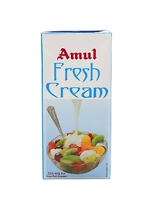 Amul Fresh Cream - 25% Milk Fat Low Fat