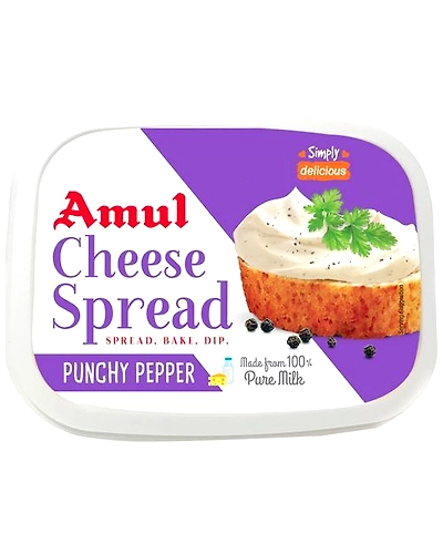 Amul Cheese Spread - Punchy Pepper-SKU-Britania-035
