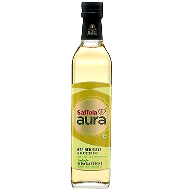 Saffola Aura Extra Virgin Olive &amp; Flaxseed Oil-