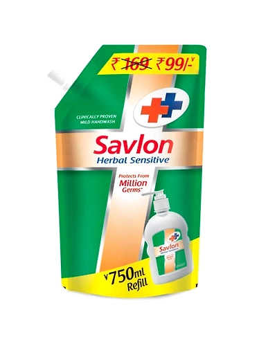 Savlon Herbal Sensitive Handwash - 750ml-SKU-6972