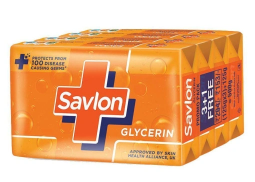 Savlon Glycerine Soap, 125g (Buy 3 Get 1 Free)-