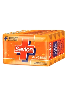 Savlon Glycerine Soap, 125g (Buy 3 Get 1 Free)