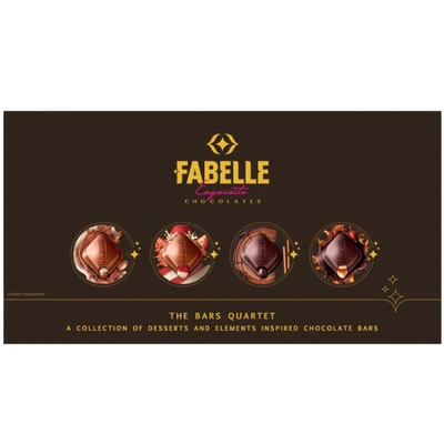 Fabelle Exquisite Chocolates, The Bars Quartet, 524g
