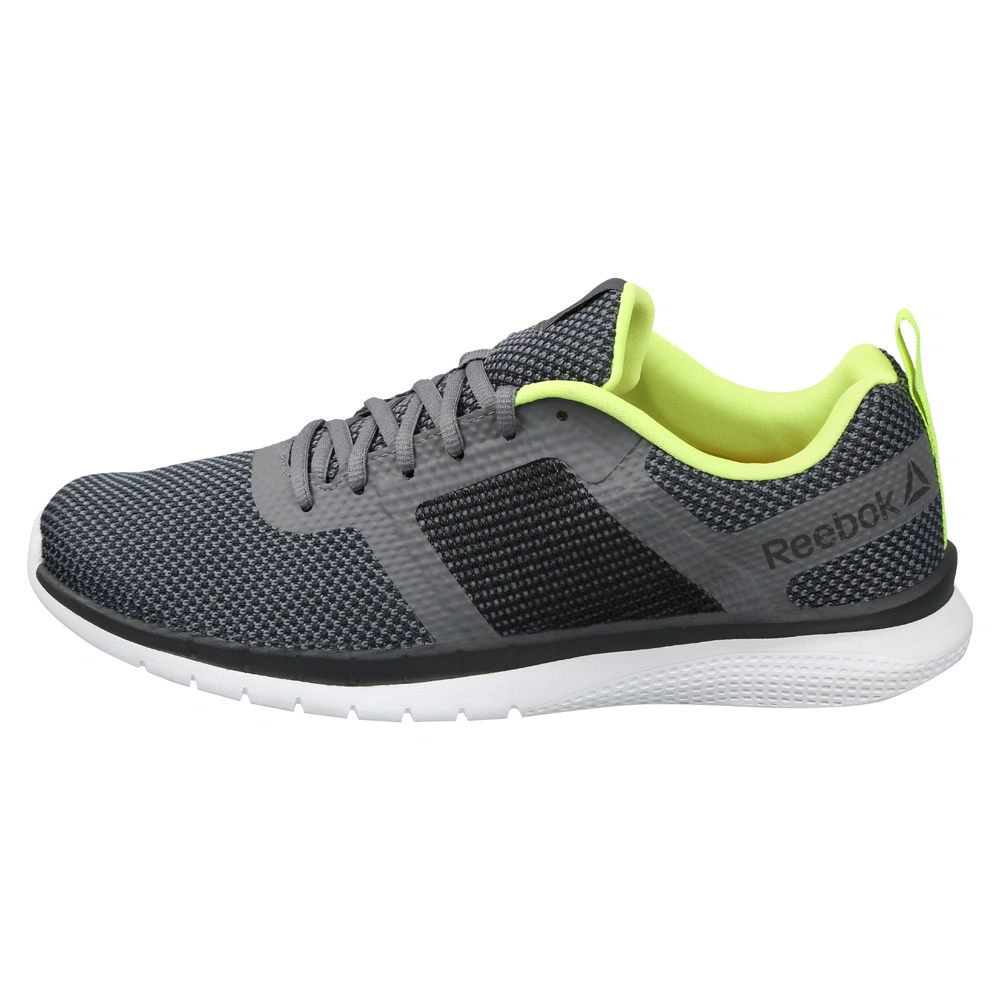 MEN'S REEBOK PT PRIME RUNNER FC SHOES-8-COLD GREY/NEON LIME/WHITE-1