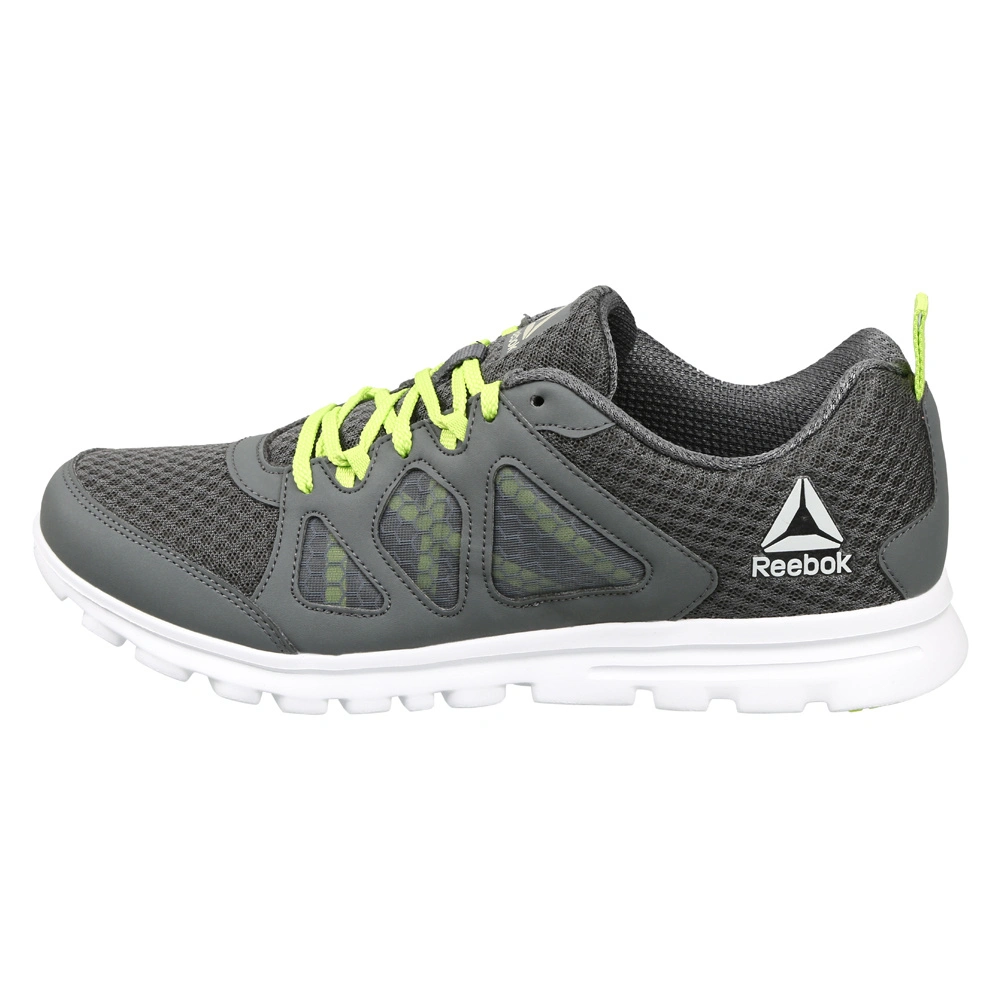 MEN'S REEBOK RUN AFFECT XTREME SHOES-TRUE GREY/NEON LIME-7-1