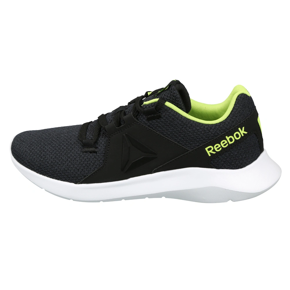 MEN'S REEBOK RUNNING ENERGYLUX SHOES-BLACK/NEON LIME/WHITE-9-1