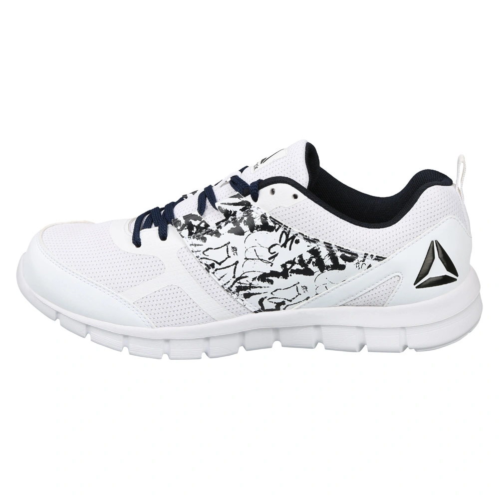 MEN'S REEBOK RUNNING SPEED XTREME 2.0 SHOES-WHITE/COLL NAVY-6-1