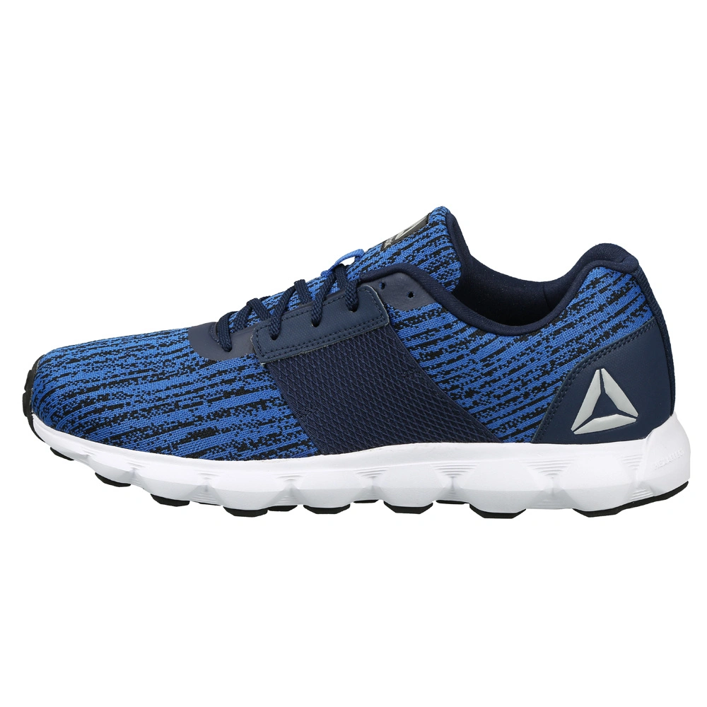 MEN'S REEBOK CITY SCAPE RUNNER LP SHOES-BLK/AWESOME BLUE/COLL NVY-7-1