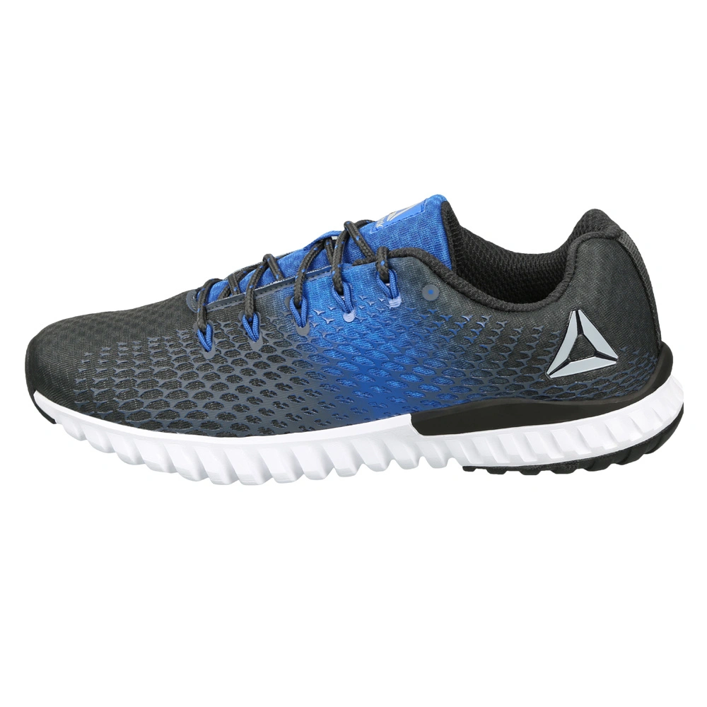 MEN'S REEBOK ELITE RUNNER LP SHOES-GRAVEL/AWESOME BLUE-6-1