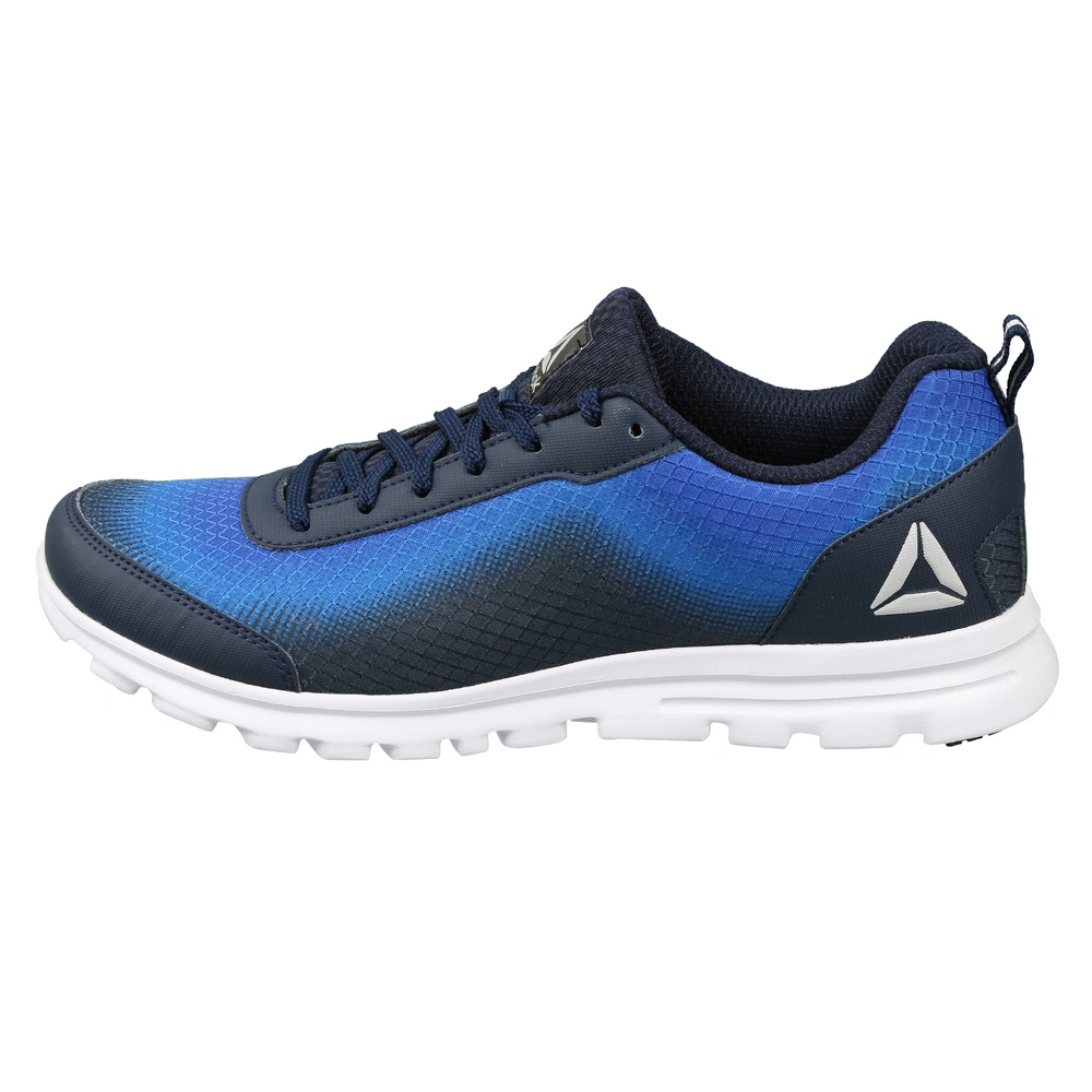 MEN'S REEBOK RUNNING DUO LP SHOES-COLL NAVY/AWESOME BLUE-6-1