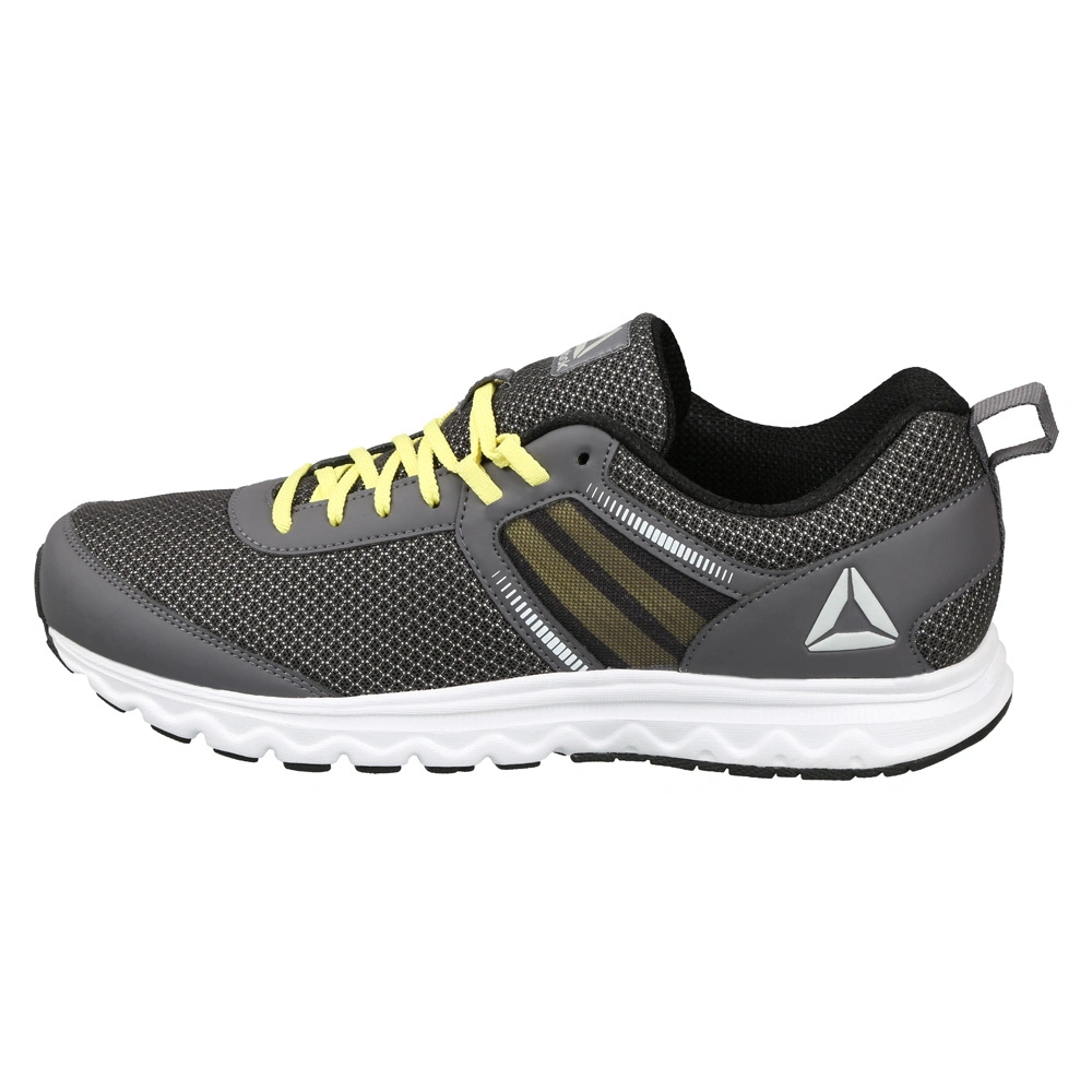 MEN'S REEBOK RUN DASHRIDE SHOES-9-GREY/GREEN/BLACK-1