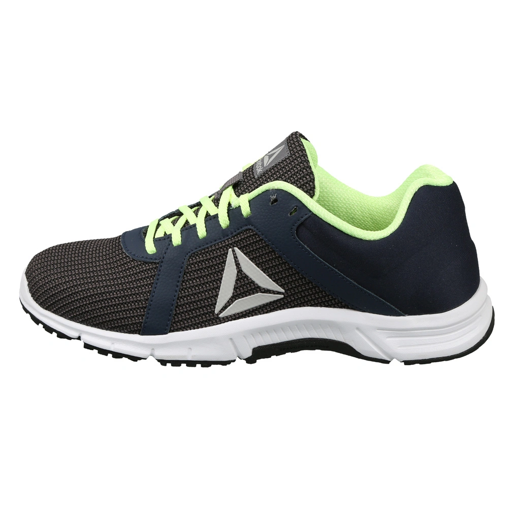 MEN REEBOK RUNNING PARADISE RUNNER SHOES-NAVY/ASH GREY/BLK/ELEC FL-7-1