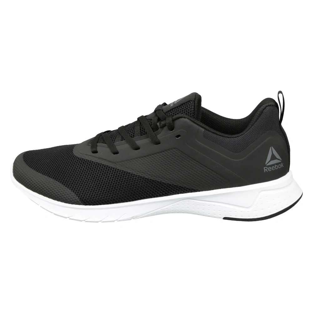 MEN'S REEBOK RUNNING PRINT LITE RUSH 2.0 SHOES-BLACK/GREY/WHITE-6-1