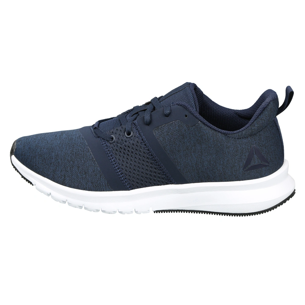 MEN'S REEBOK RUNNING PRINT LITE RUSH SHOES-NAVY/BLACK/SKULL GREY/WHT-7-1