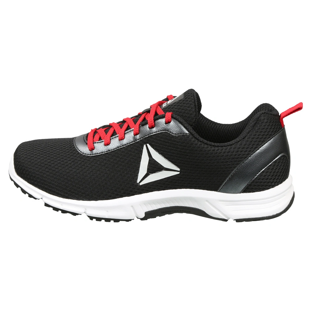 MEN'S REEBOK DART RUNNER LP SHOES-9-BLACK/RED RUSH-1