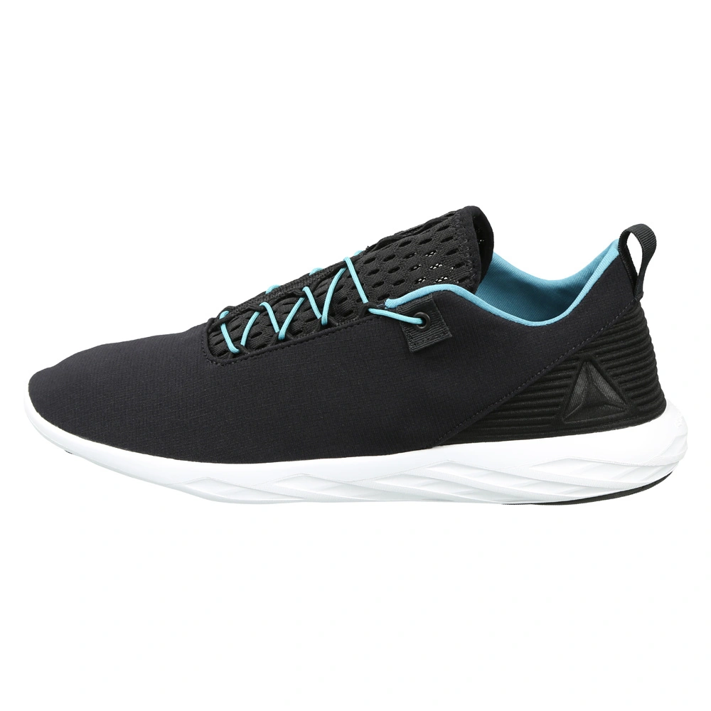 MEN'S REEBOK WALKING ASTRO FLEX &amp; FOLD SHOES-BLK/MIST/WHITE/ALLOY-6-1