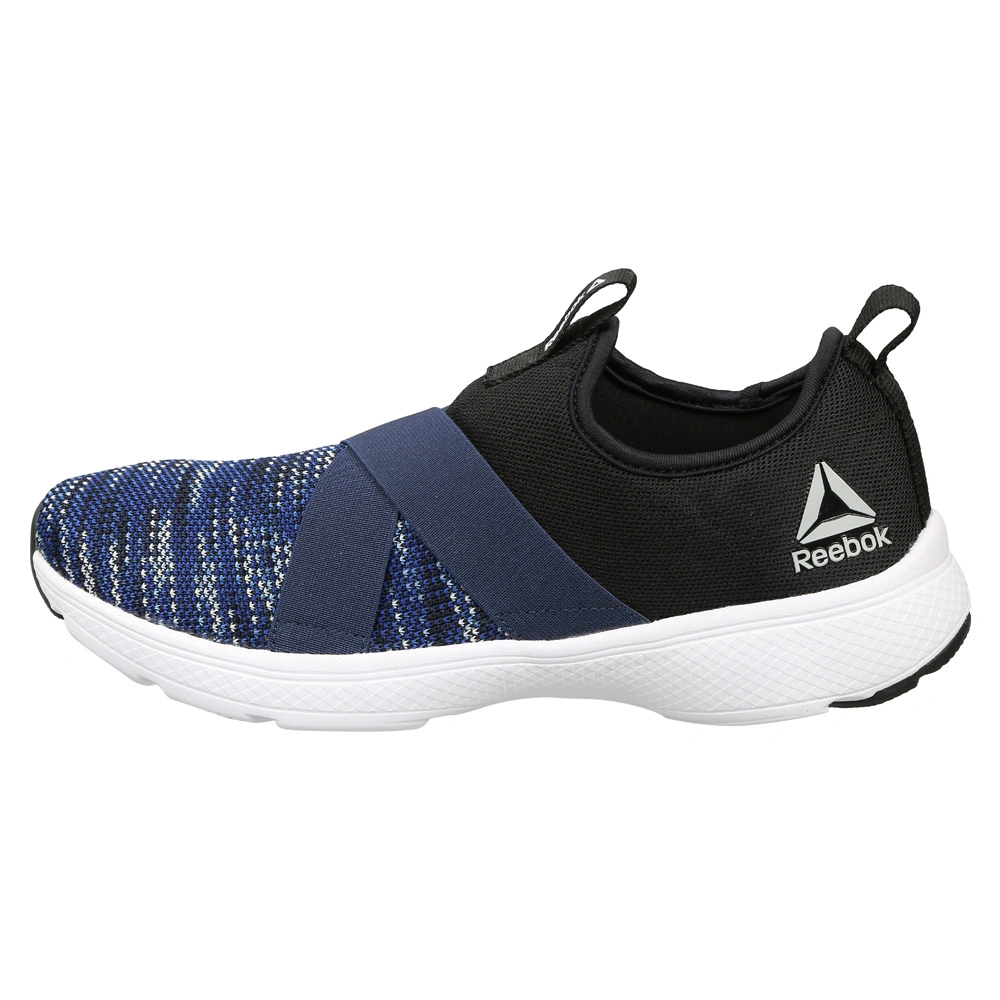 MEN'S REEBOK WALKING TREAD LEAP SLIP-ONS-NAVY/BLUE-7-1