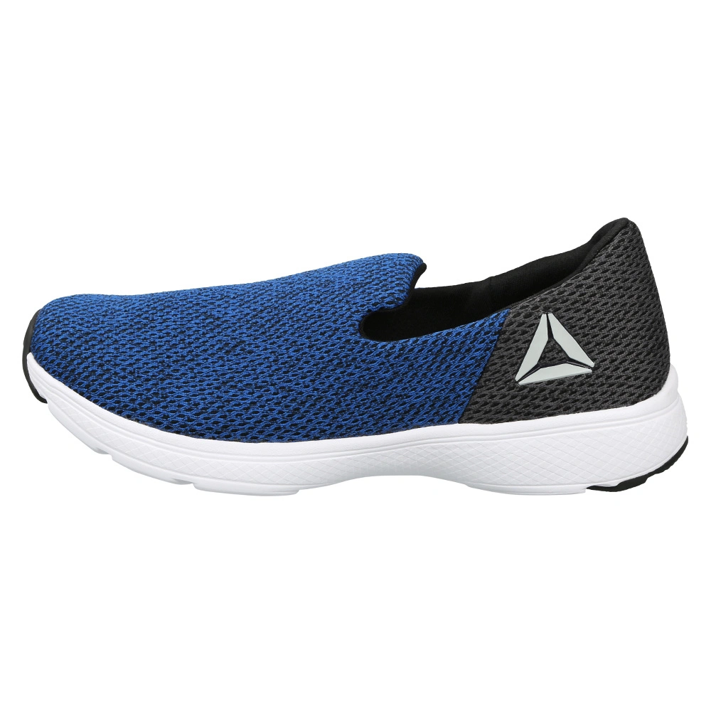 MEN'S REEBOK ZEAL WALK SLIP-ONS-BLUE/GREY/BLACK-6-1