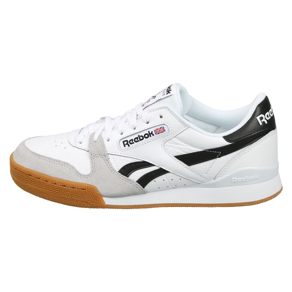 MEN'S REEBOK CLASSICS TENNIS PHASE 1 PRO MU SHOES-GUM-WHITE/BLACK/SNOWY GRY-10-1