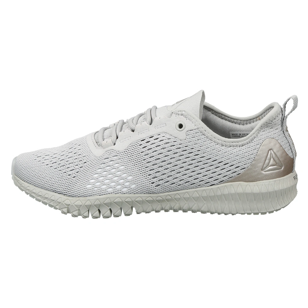 WOMEN'S REEBOK ASTRORIDE FLEX TRAIN SHOES-MOONDUST/GREY/WHITE-3-1