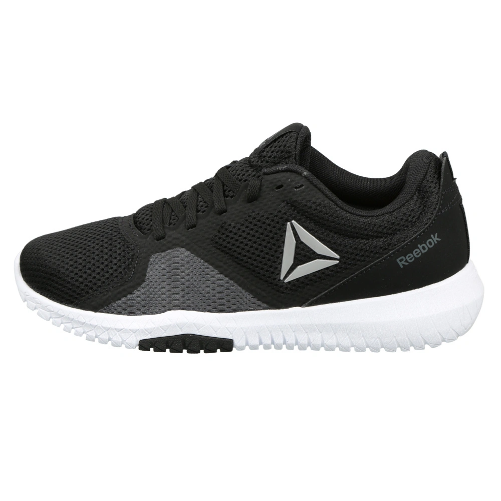 WOMEN'S REEBOK TRAINING FLEXAGON FORCE SHOES-4-BLACK/WHITE/TRUE GREY-1