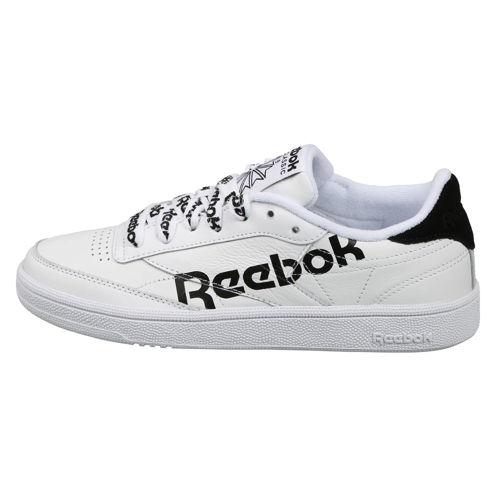 WOMEN'S REEBOK CLASSICS CLUB C 85 SHOES- B-WHITE/BLACK-5-1