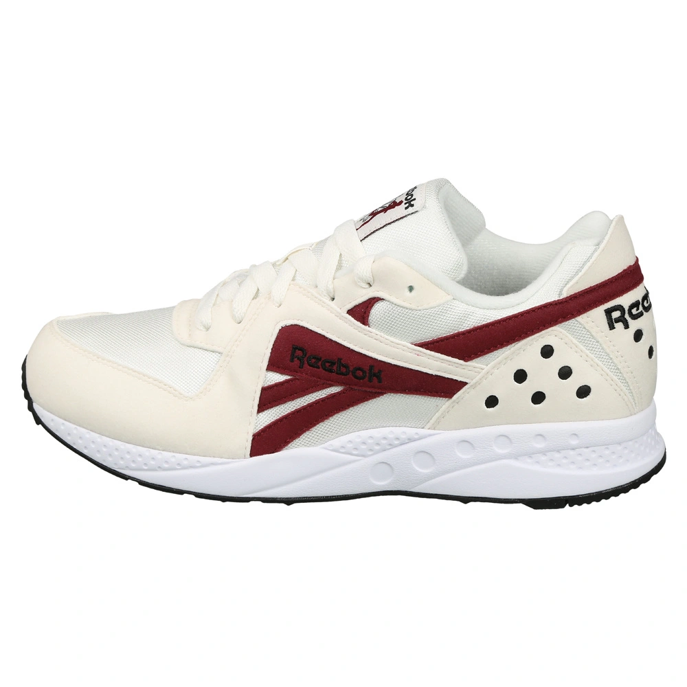 UNISEX REEBOK CLASSICS PYRO SHOES- B-CHALK/BURGUNDY/BLACK/WHT-6-1