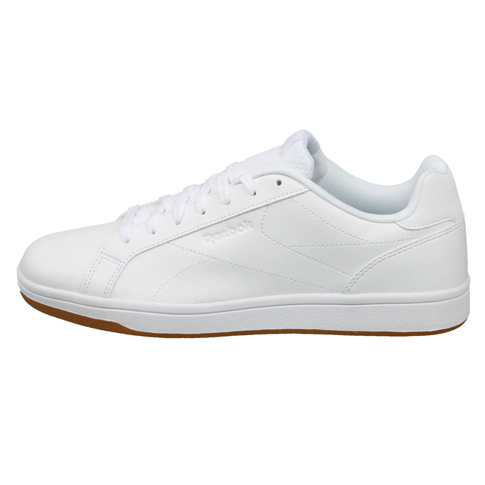 MEN'S REEBOK CLASSICS ROYAL COMPLETE CLN SHOES- B-8-WHITE/WHITE/GUM-1