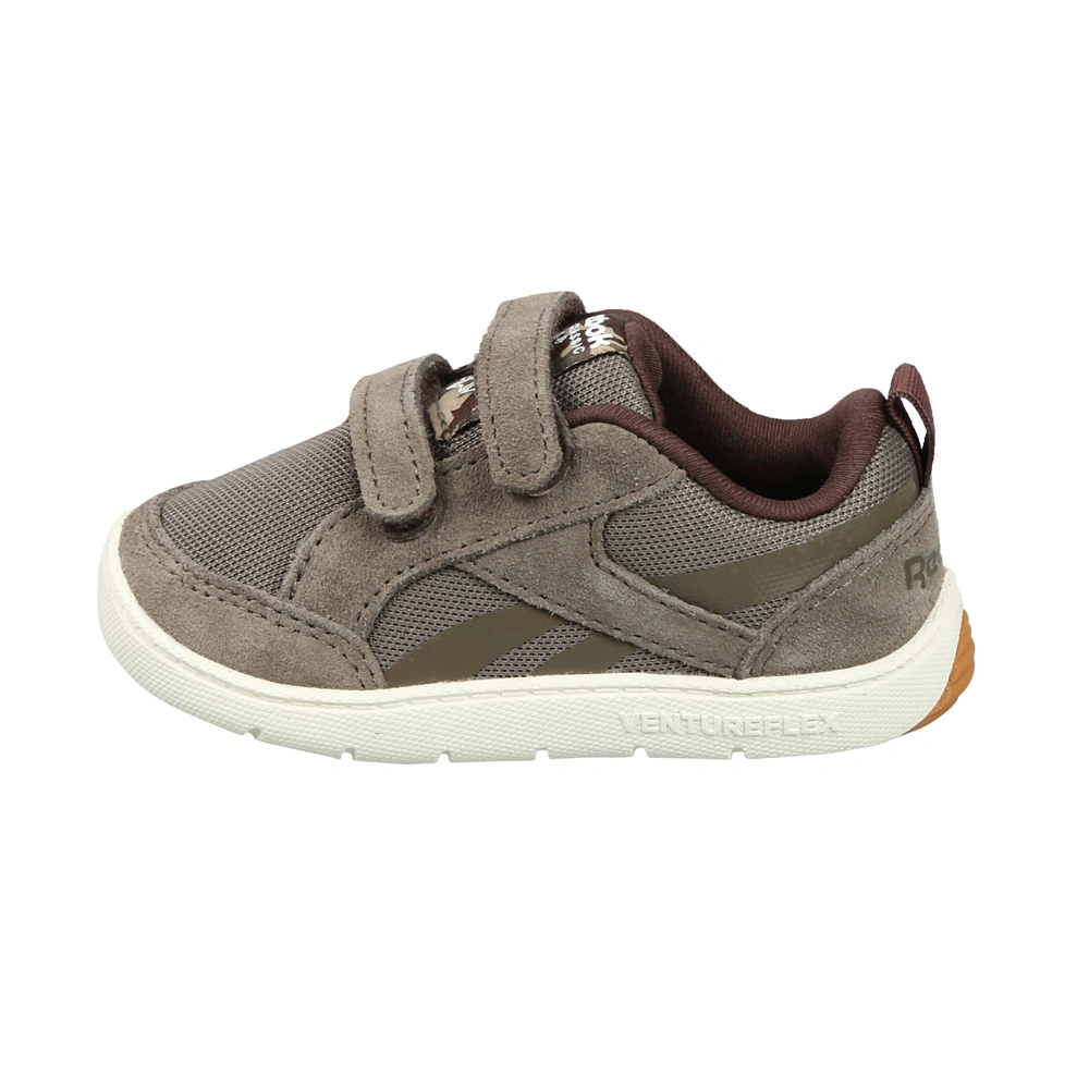 INFANTS' REEBOK CLASSICS VENTUREFLEX CHASE II SHOES- B-TERRAIN GREY/ARMY GREEN-1.5-1