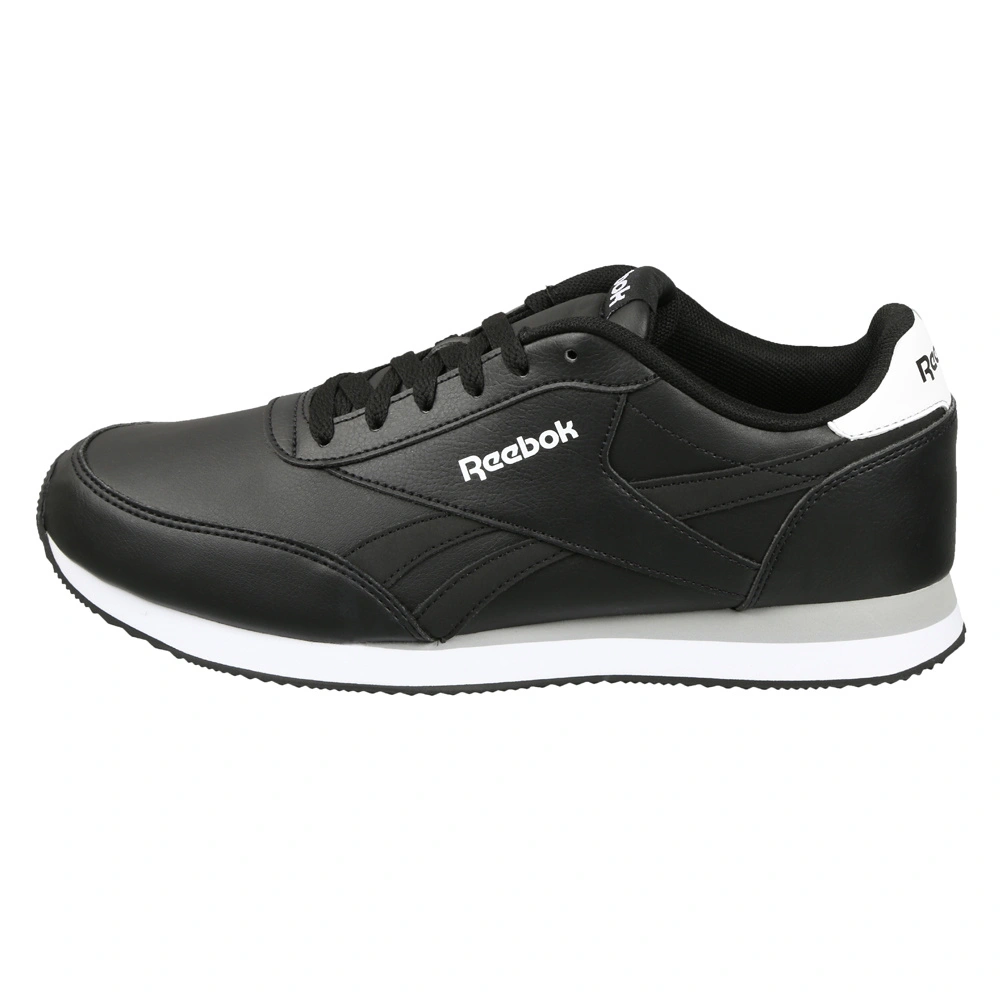 MEN'S REEBOK CLASSICS ROYAL CL JOGGER 2L SHOES- B-BLACK/WHITE/FLAT GREY-10-1