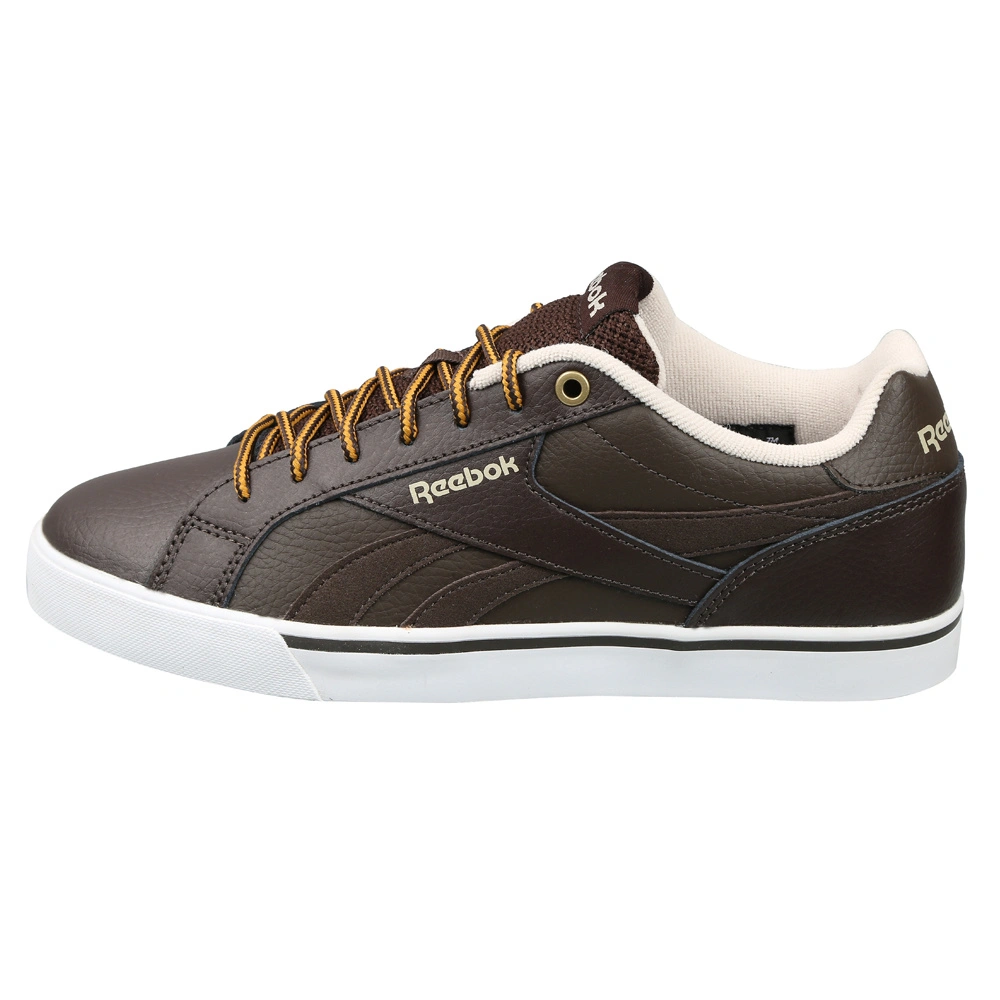 MEN'S REEBOK CLASSICS ROYAL COMPLETE CLN 2LW SHOES- B-DARK BROW/STUCO/WHT/KHAKI-6-1