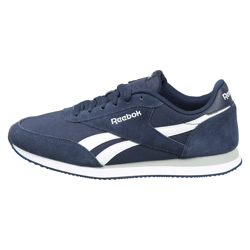 MEN'S REEBOK CLASSICS ROYAL CL JOGGER 2 SHOES- B-COLL NAVY/WHITE/GREY-10-1