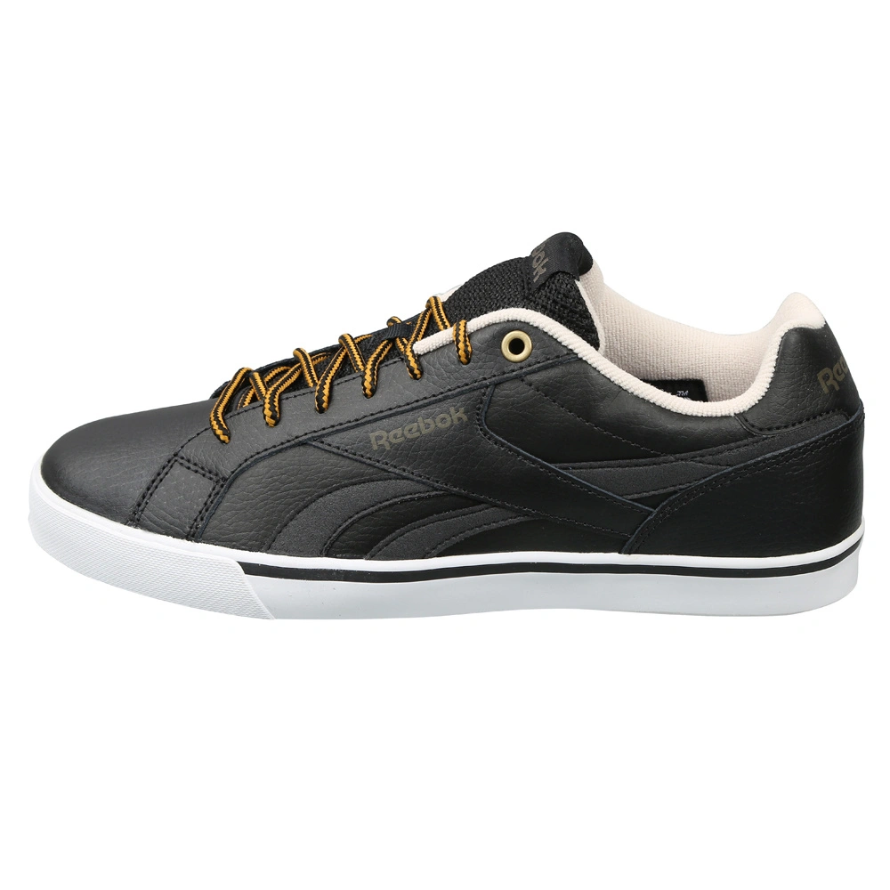 MEN'S REEBOK CLASSICS ROYAL COMPLETE CLN 2LW SHOES- B-BLACK/GREY/STUCO/WHT/KHAK-7-1