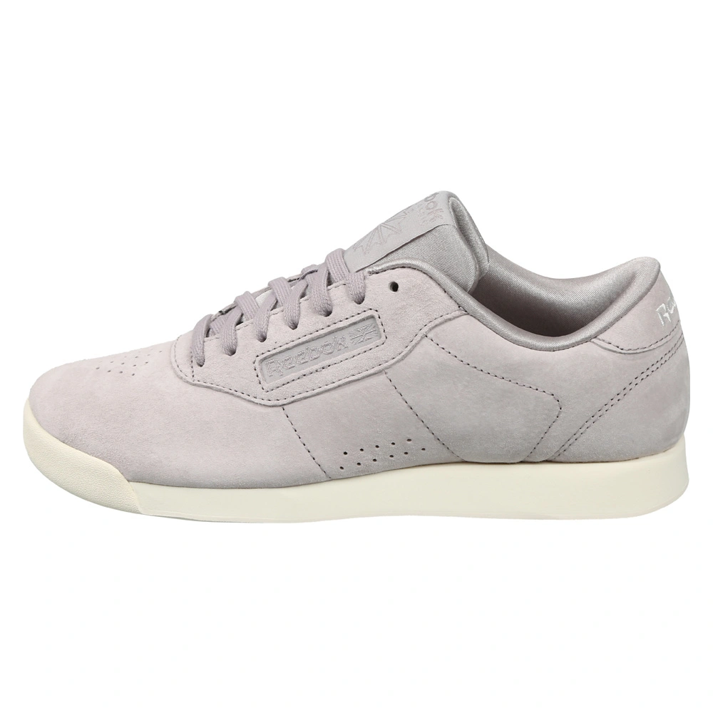 WOMEN'S REEBOK CLASSICS PRINCESS LEATHER SHOES- B-WHISPER GREY/CHALK-7-1