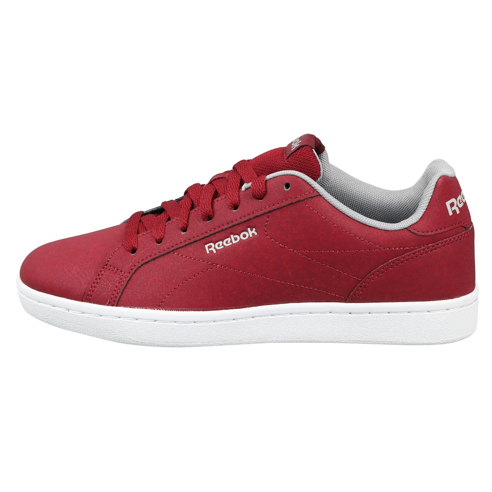 MEN'S REEBOK CLASSICS ROYAL COMPLETE CLN SHOES- B-9-COLL BURGUNDY/TIN GRY/WHT-1