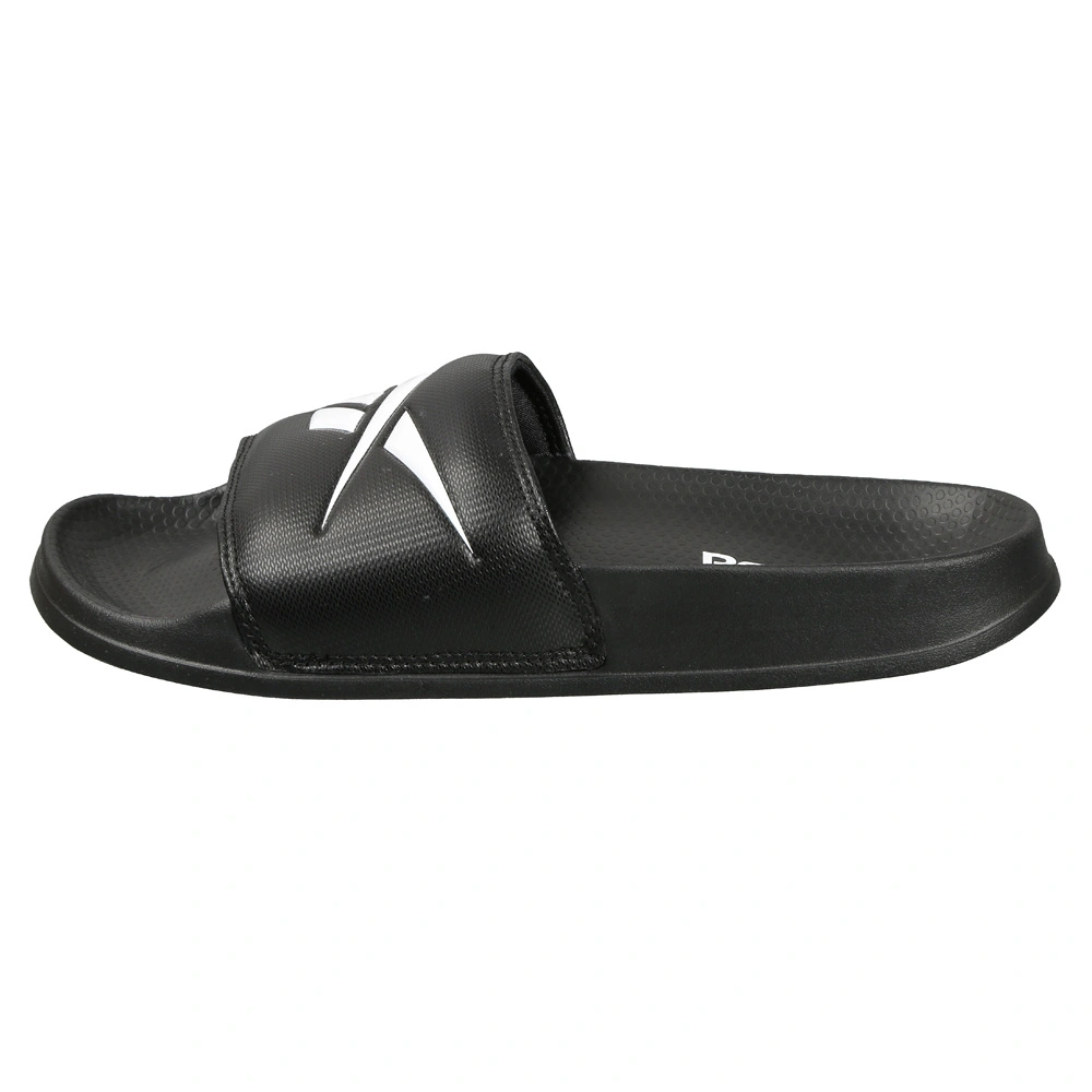 UNISEX REEBOK CLASSICS CASUAL SLIDES- B-V-BLACK/WHITE-10-1