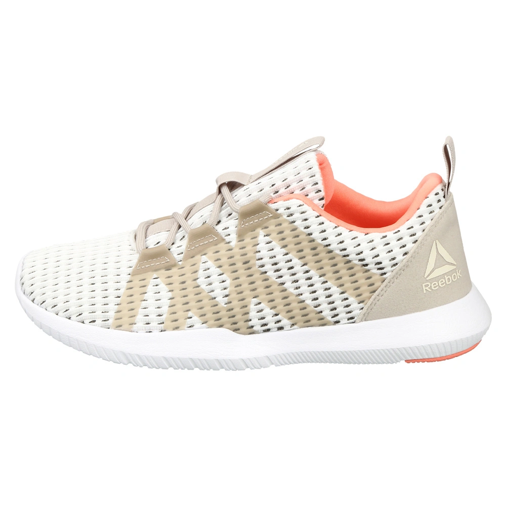 WOMEN'S REEBOK TRAINING REAGO PULSE SHOES- B-CHALK/SAND/PINK/WHITE-3-1