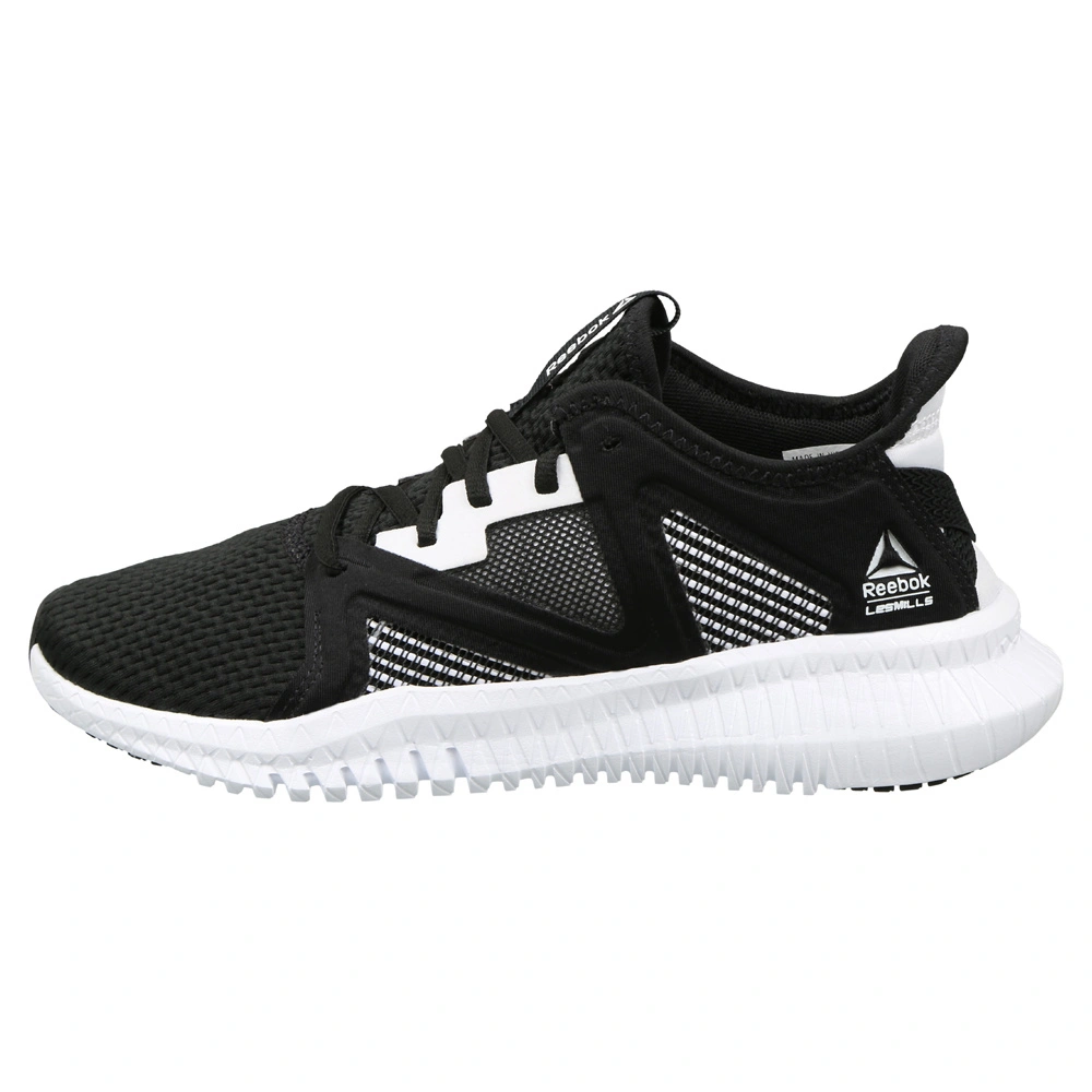 WOMEN'S REEBOK TRAINING FLEXAGON 2.0 FLEXWEAVE¬Æ LES MILLS¬Æ SHOES- B-BLACK/WHITE/BLACK-4-1