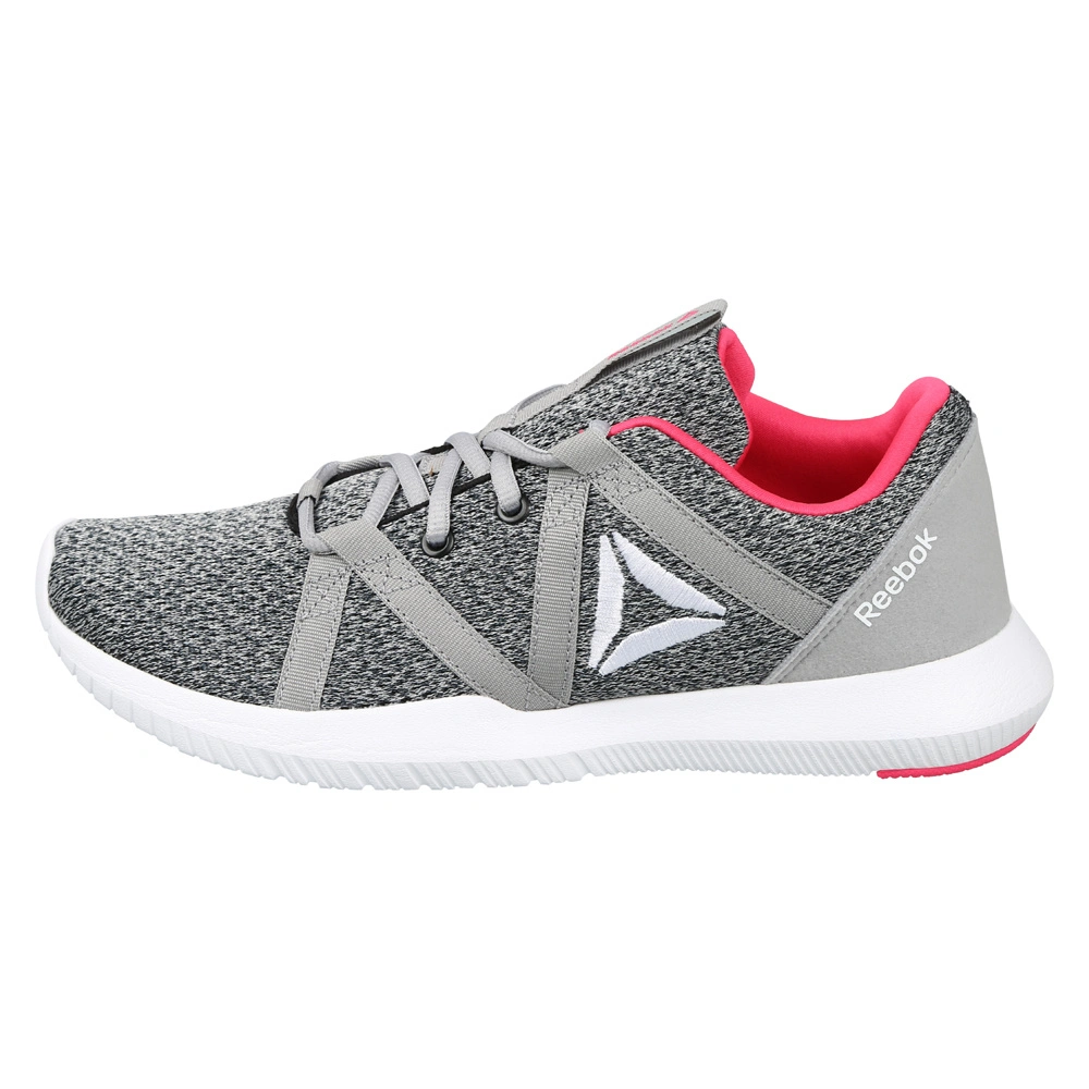 WOMEN'S REEBOK TRAINING REAGO ESSENTIAL SHOES- B-6-BLK/GREY/WHT/PINK-1