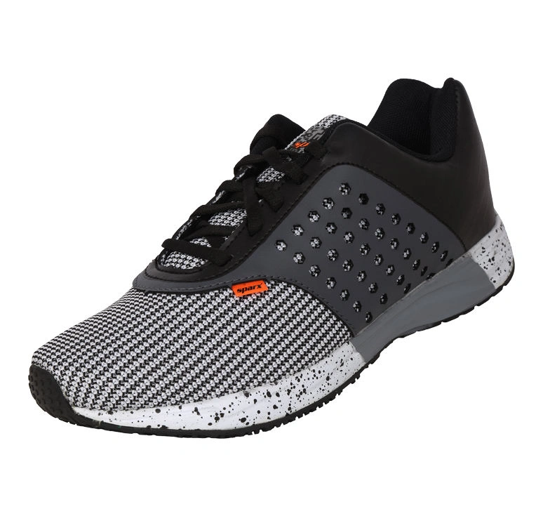 SPARX BLACK/GREY GENTS SPORTS SHOES_SM-318-