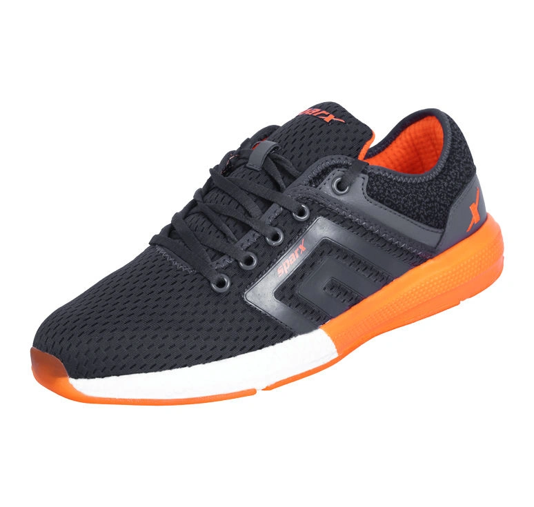 SPARX D.GREY/FL.ORANGE GENTS SPORTS SHOES_SM-346-