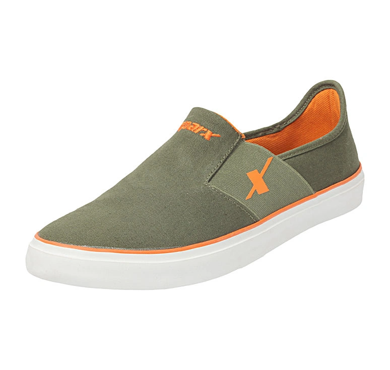 SPARX OLIVE/ORANGE GENTS SPORTS SHOES_SM-214-